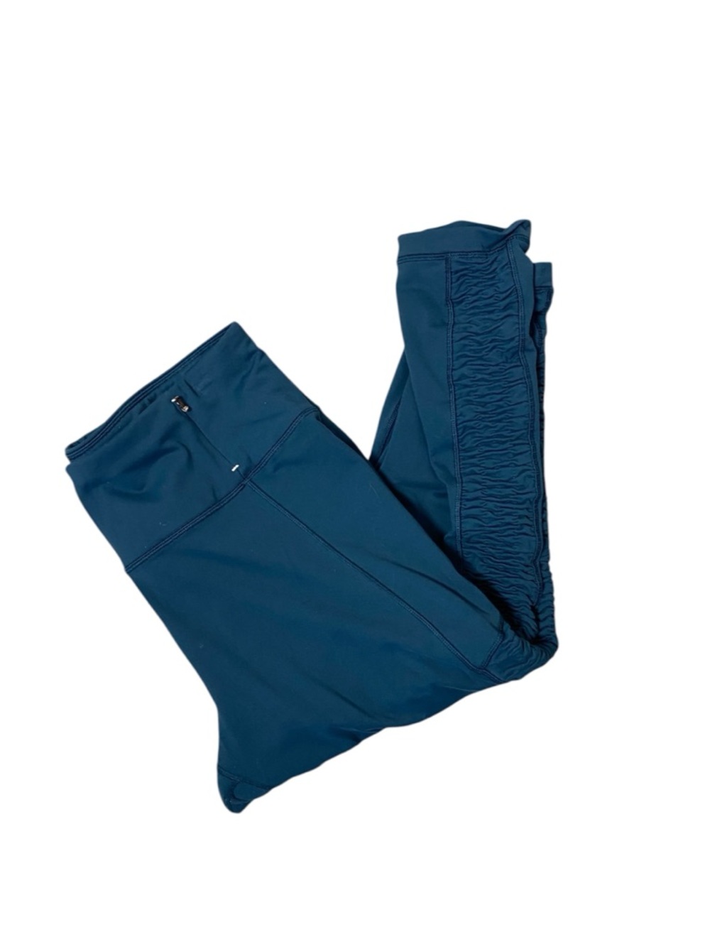 Calia by Carrie Underwood Leggings XL High Rise Teal Scrunch Leg Zip Pocket